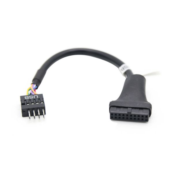 USB 3.0 20-Pin Female USB 2.0 Adapter Converter Cable