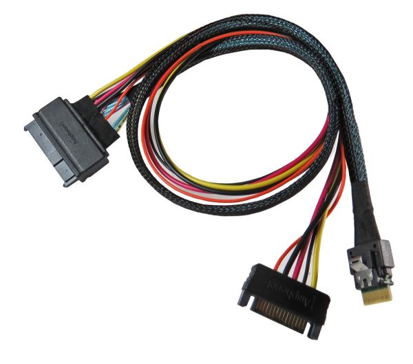 SlimSAS 4-Lane to Gen4 PCIe Cable (SFF-8639) U.2
