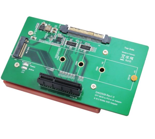 U.2 SFF-8639 To NGFF M.2 M-Key PCIE SSD Adapter For Mainboard Case  Enclosure